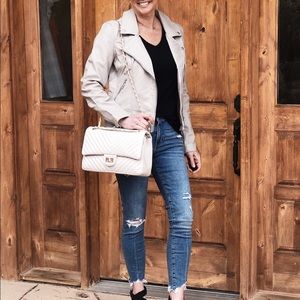 Blanknyc Moto jacket, sz M grey